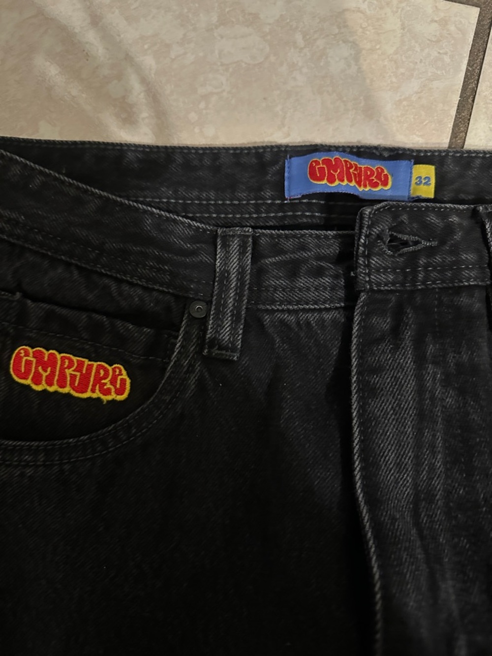 Vintage Empyre Pants Mens 32x29 Corduroy Skater Wide Leg Streetwear Y2K Sz 32 - Picture 3 of 3